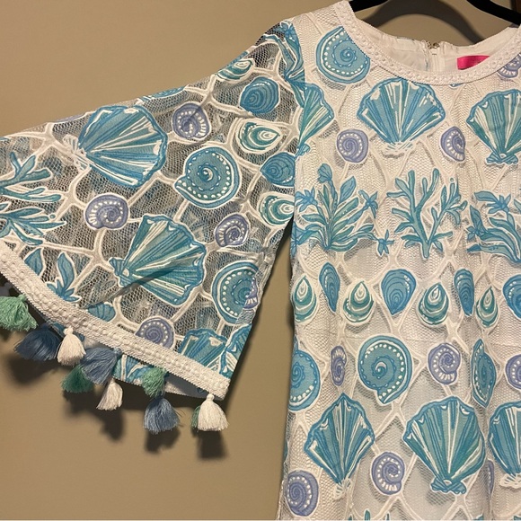 Lilly Pulitzer Jackelin Romper Sea to Sea Lace - Picture 9 of 12